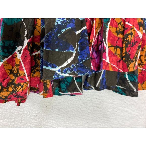 Vintage Y2K Madison Studio Patchwork Multicolor Colorful Maxi Skirt Pull On 14 - Picture 12 of 14